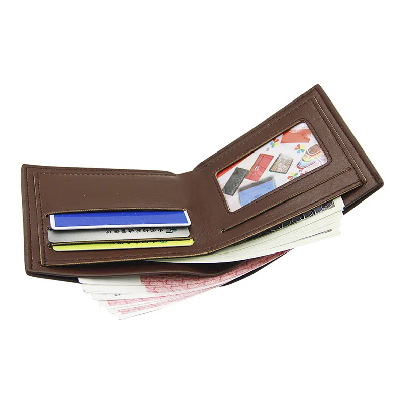 

Men Wallets Purse PU Small Mini Storage Bag Fashion Durable For Coin Money Cards New Trendy Casual Simple Wallet Pure Color