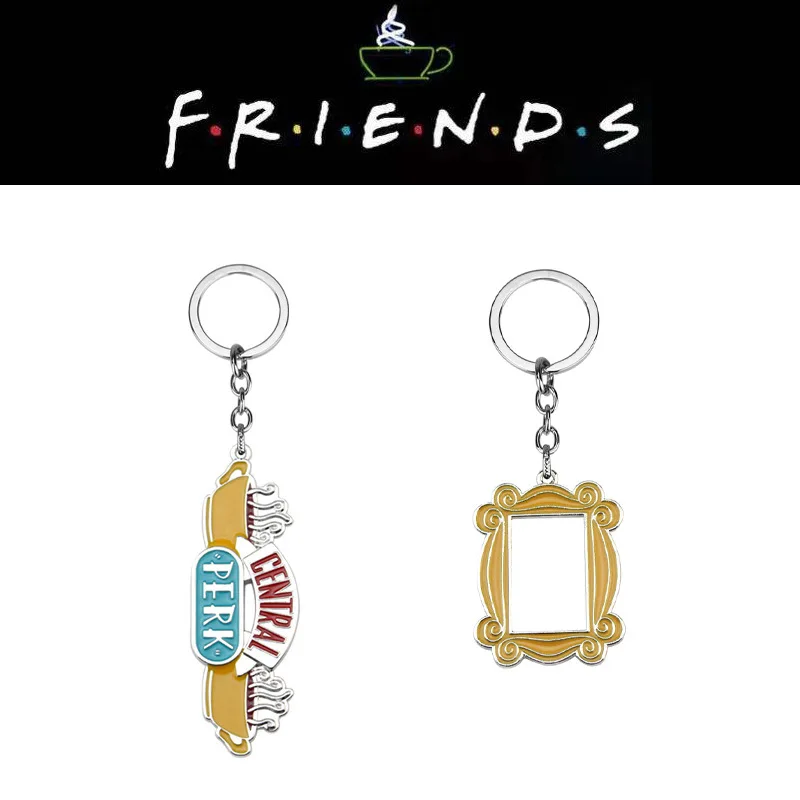 

Друзья ТВ шоу брелок центральный Перк кофе время кулон-фоторамка брелок для лучшего друга автомобильный брелок Llavero ювелирные изделия пода...