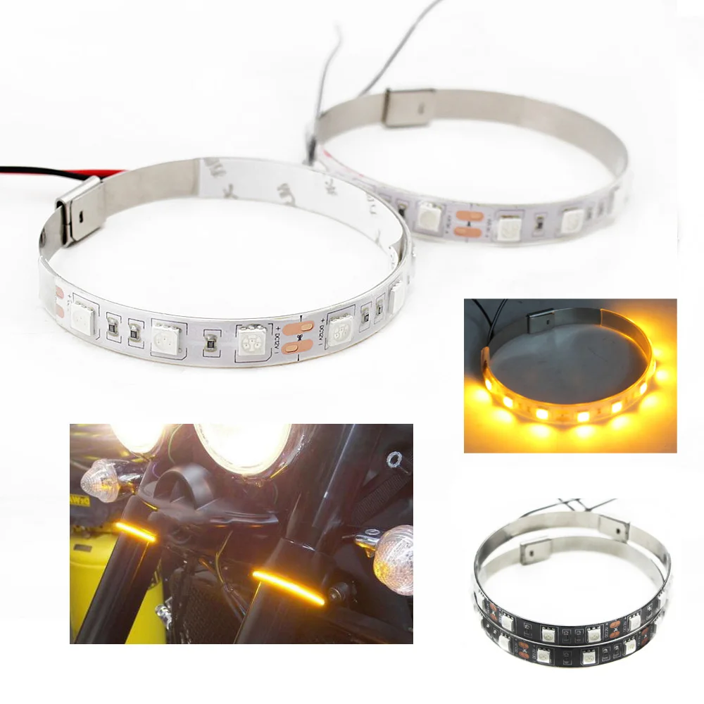 LED Turn Signal Day Running Light Strip For Aprilia RSV4/FACTORY RSV 1000 MILLE RST1000 MANA Front/Rear Fork Shock Absorber |
