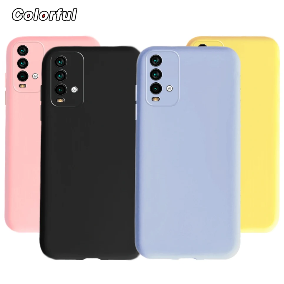 

Candy Plain Phone Case For Xiaomi Redmi 9T Case 6.53" Cute Liquid Silicone Back Cover For Redmi 9 Power Redmi9T 9 T Soft Bumper