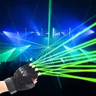 Зеленые лазерные перчатки, танцующие, светящиеся, перезаряжаемые аккумуляторы, светодиодные перчатки, реквизит для ночного клуба, красные перчатки для освещения сцены