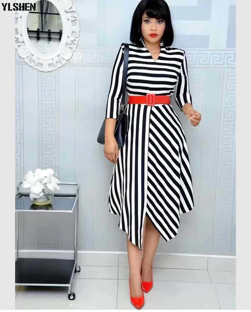 Африканские платья для женщин в полоску африканская одежда длинное платье