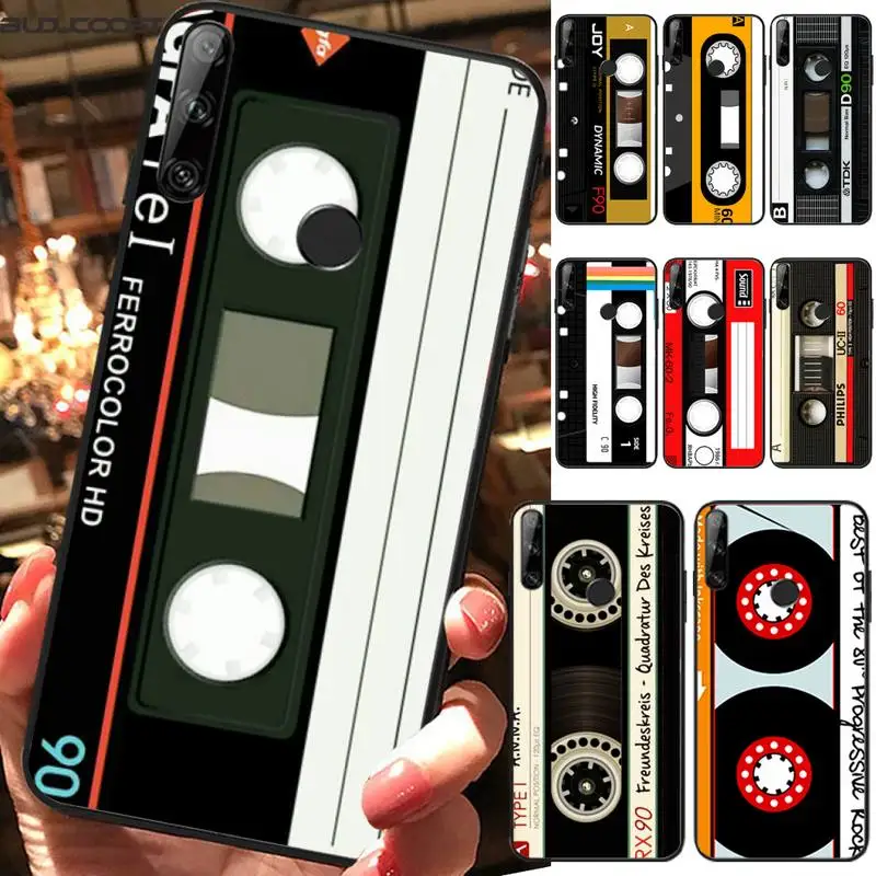 Buy Vintage Magnetic Tape Cassette Audio Phone Case For Huawei Y5 Y6 Y7 Y9 Prime Pro II 2019 2018 Honor 8 8X 9 Lite View9 on