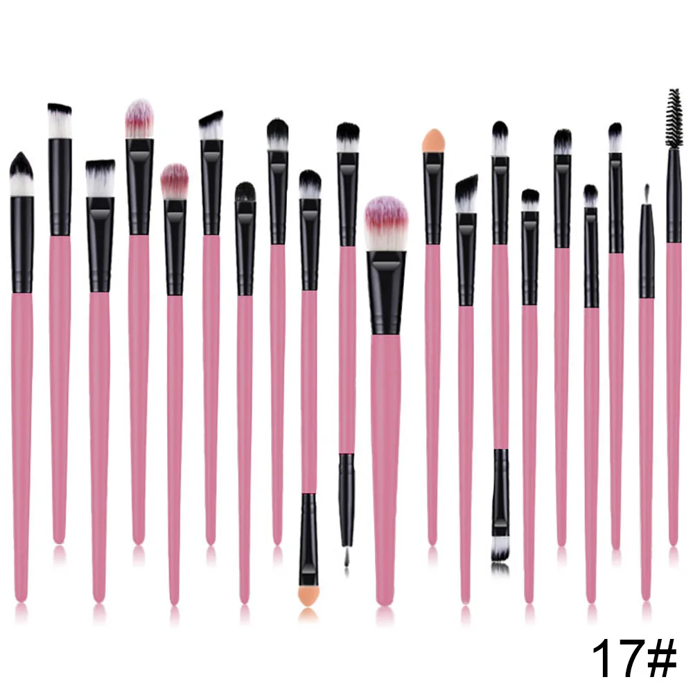 Набор кистей для макияжа 20 шт. тени век пудра подводка глаз ресницы Кисть губ
