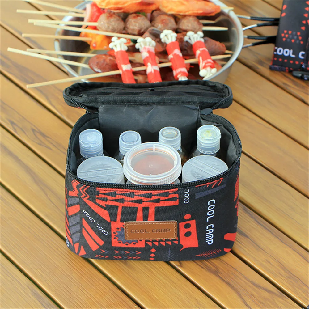 

9Pcs Camping Seasoning Bottle Set Food Grade Pet Transparent Multiple Capacity Outdoor Picnic Barbecue Mini Spice Bottle Set