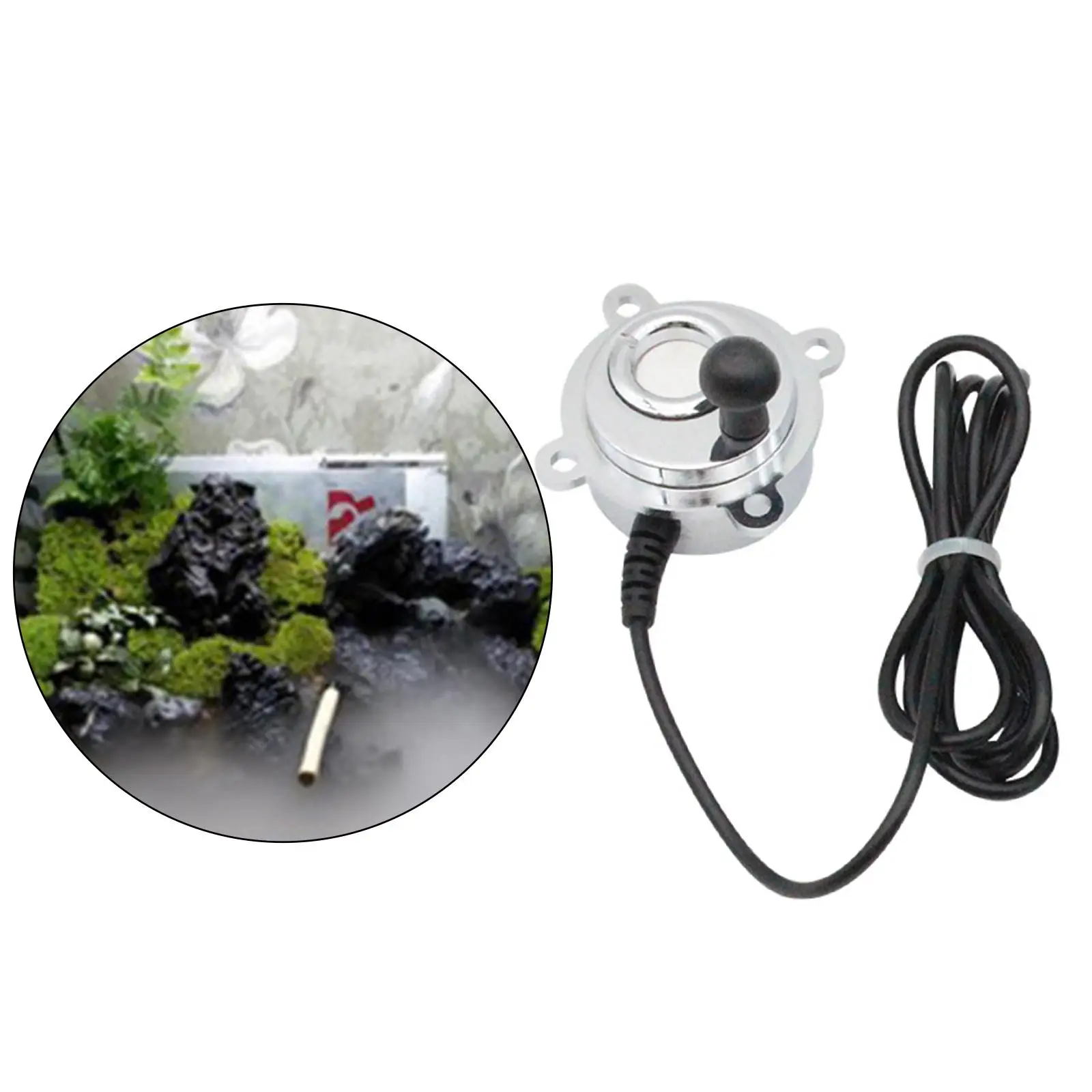 

Removable Ultrasonic Mist Maker, Atomizer Atomization Fog Maker, 15W Mini Fogger for Rockery Fish Tank, Birdbath Halloween Party