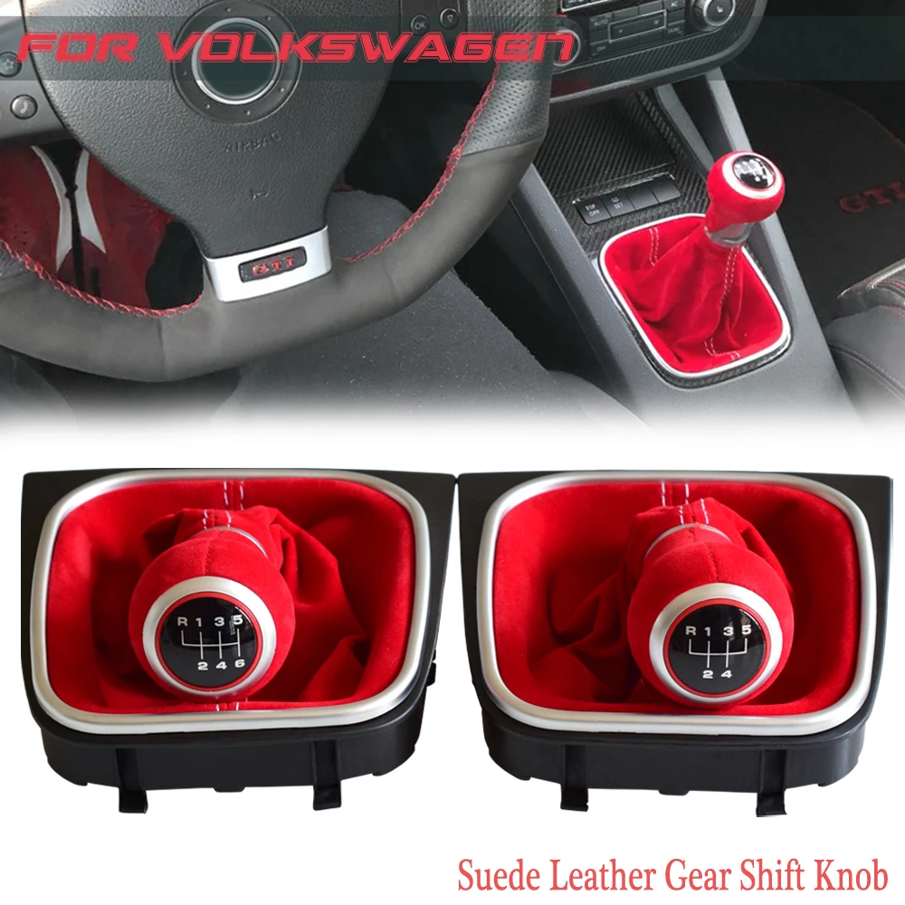 Автомобильные аксессуары для Volkswagen Golf 5 6 MK5 MK6 R32 GTI 04 09 замшевая кожа Стайлинг