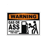 Lovely GAS OR ASS NOBODY RIDES FOR FREE KK Car Sticker Waterproof Reflective Laser Fashion Decals Pvc 127CM X 86CM