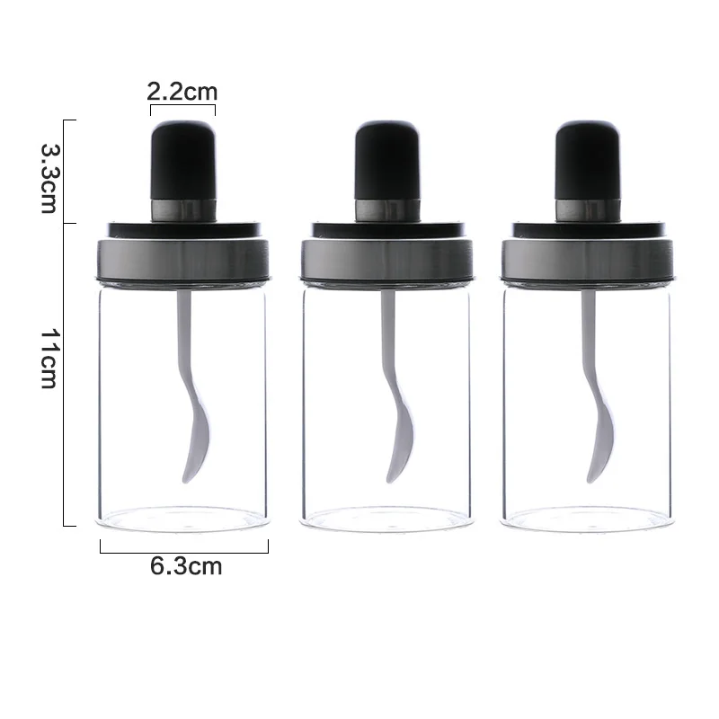 1 шт. кухонные высокоборосиликатные стеклянные баночки для специй Приправа