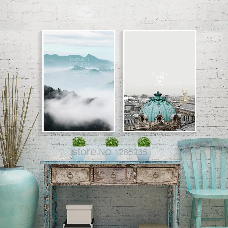 Горы скандинавский плакат фотографии пейзаж куадро декорацион салон все что вам