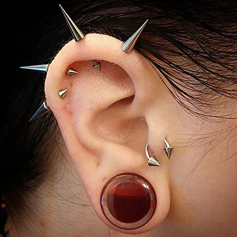 

New Product Fashion Blood Tunnels Plugs Ear Acrylic Liquid Blood Globe Stretcher Tunnel Plug Taper mix order wholesale