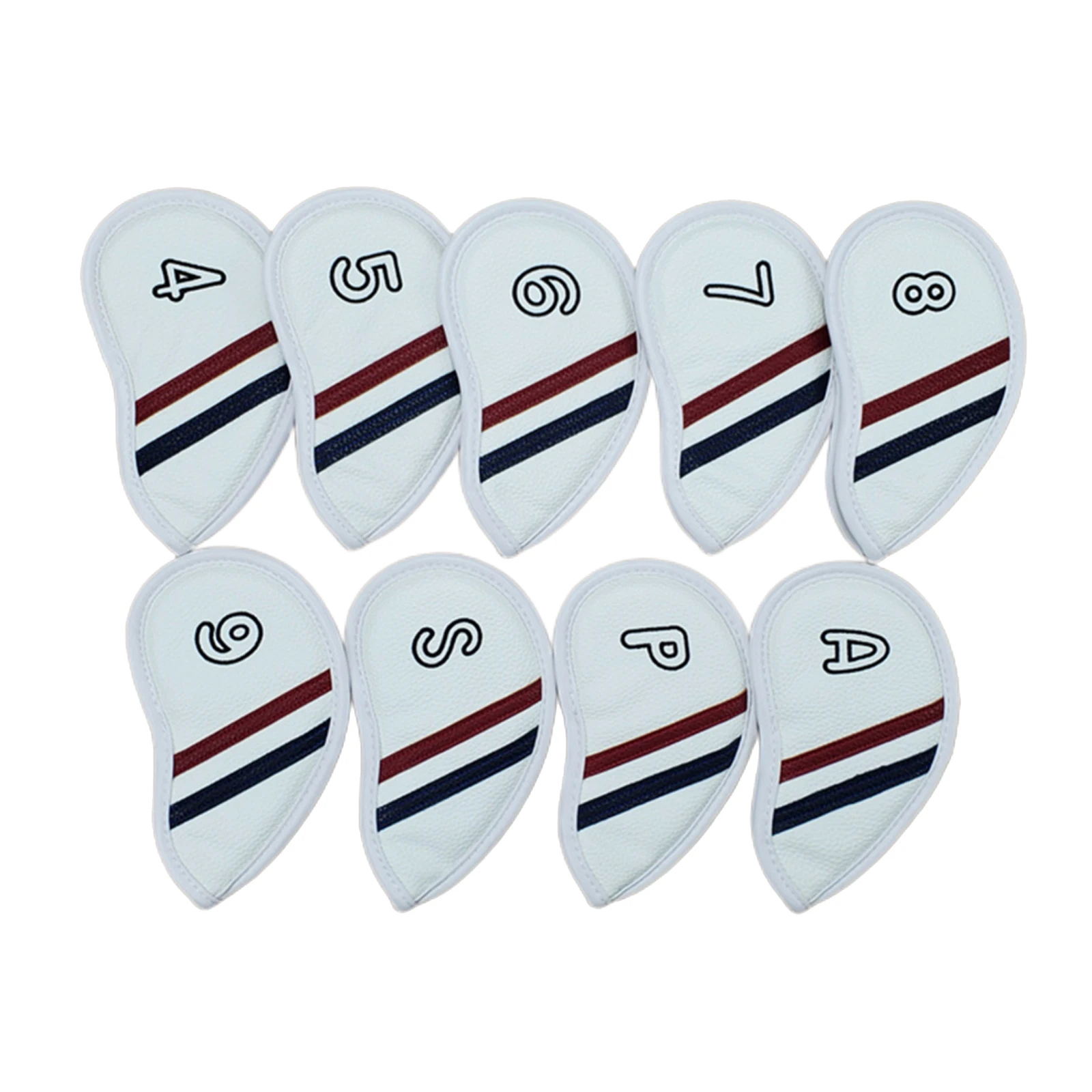 

9x Durable Golf Iron Head Cover Club Headcover Wedges Protector Travel