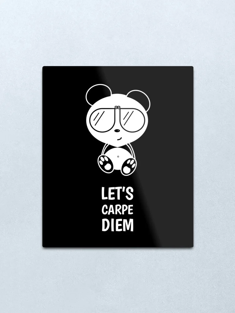 

Pandaemik крутой дизайн панды для Carpe Diem металлический Печатный жестяной знак винтажный металлический настенный знак табличка Ретро гаражный с...