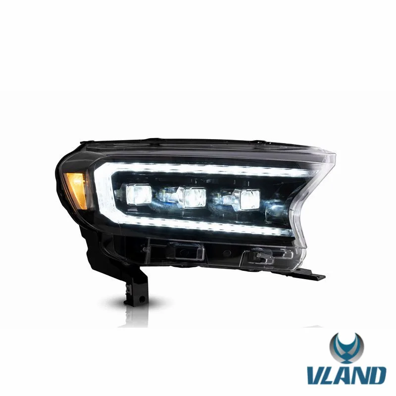 

VLAND завод для пикапов светодиодный фар автомобиля для Ranger 2015; Женская обувь на шнуровке с полный светодиодный из светоотражающего материала...