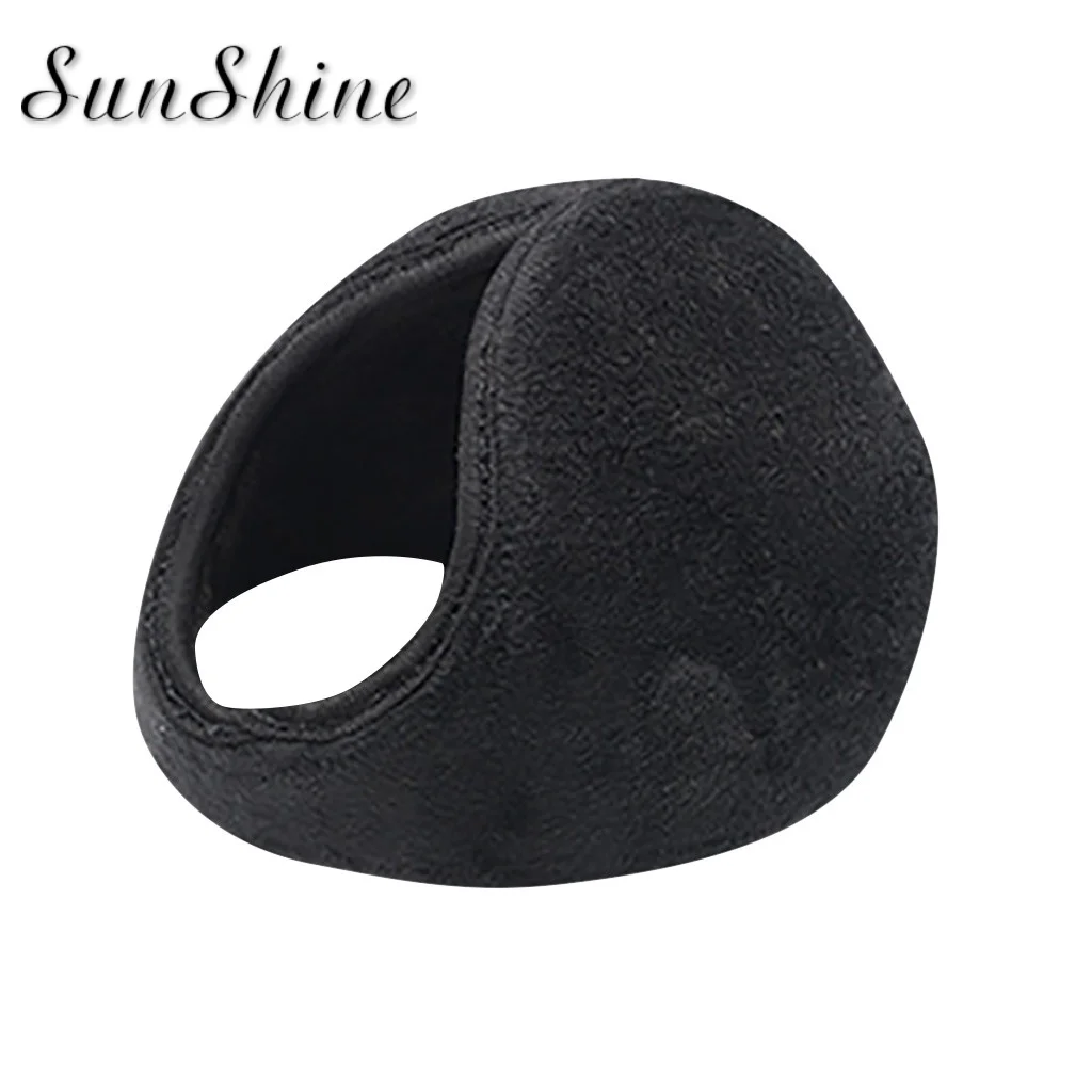 Новинка 2019 модные наушники унисекс зимние теплые утолщенные сзади плюшевая