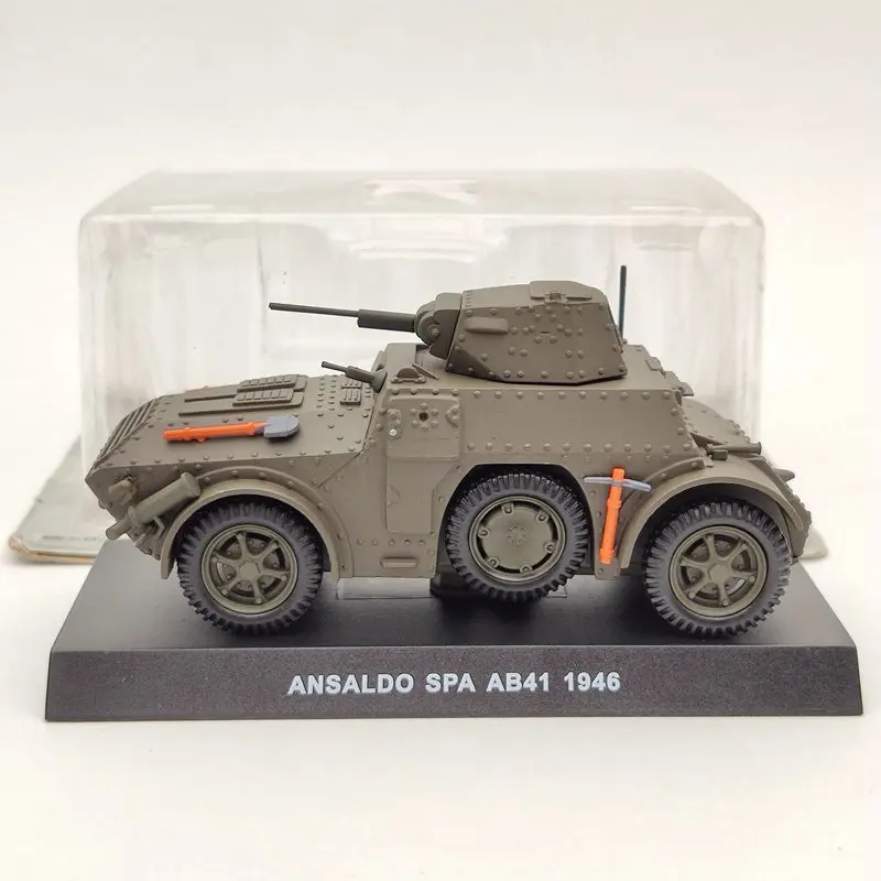 1:43 Ansaldo Spa AB41 Carabinieri 1946 литые под давлением модели игрушки Военный Зеленый| |