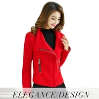 european fashion youth clothing for women woolen coat student short jacket elegant female blazer springautumn outerwear 358