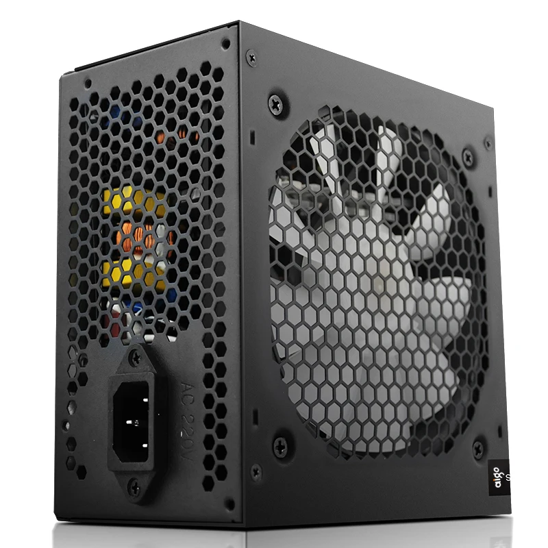 Блок питания Aigo AK для ПК 700 Вт черный тихий блок игр 120 мм rgb вентилятор 24 контакта 12