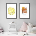 Ледяной лимон чай минималистский Gpld фрукты постеры настенные картины для гостиной кухни декор для комнаты без рамки