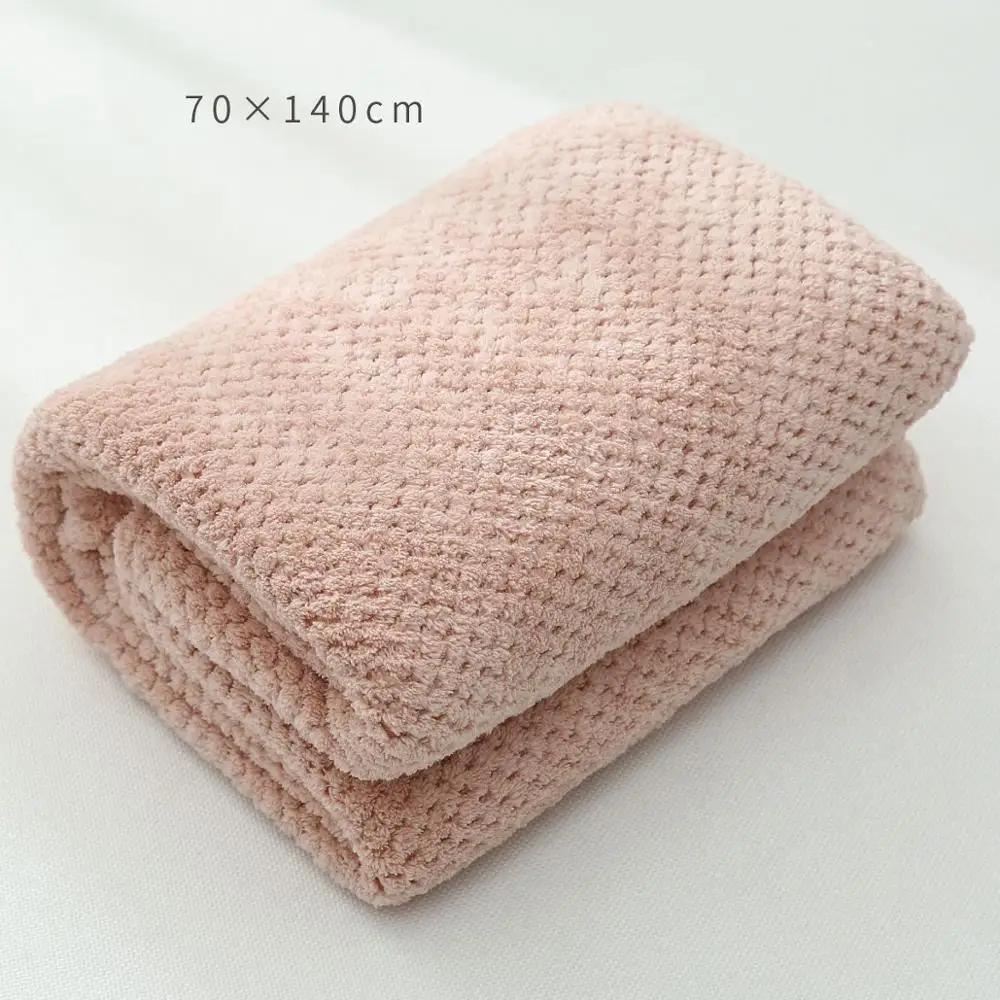 New 70X140CM Bath Towels For Adults High Quality Thicken Soft Shower Swimming Spa Sport Travel Towels Microfiber Large Towel Set