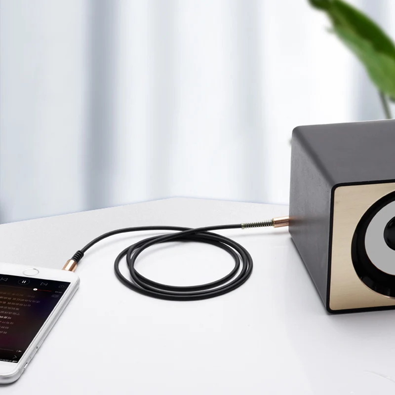 Аудиокабель Папа-папа 3 5 мм 1 м нейлоновая оплетка автомобильный усилитель Aux шнур