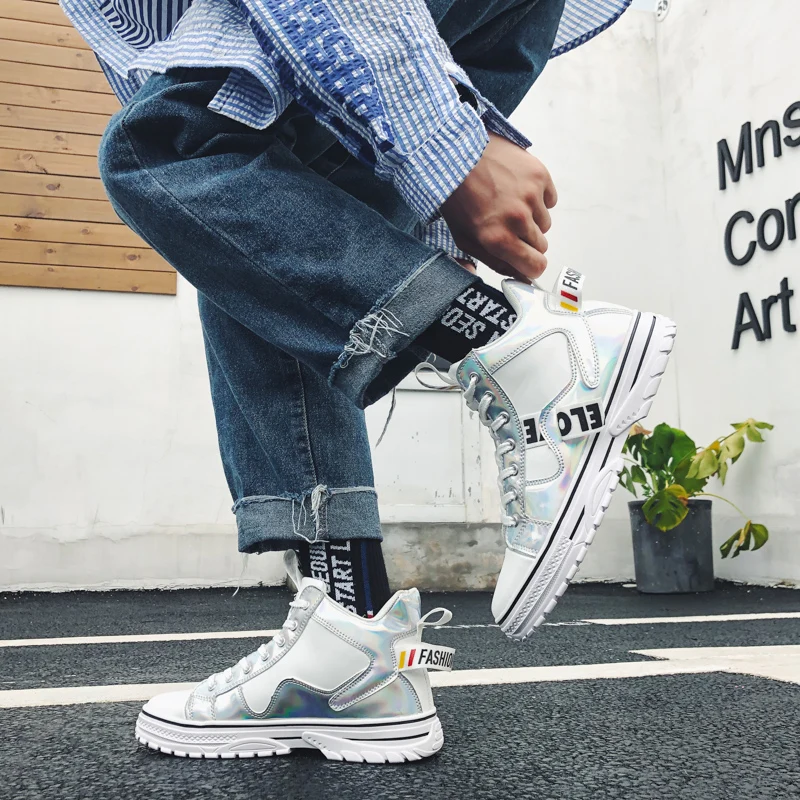 Новинка оригинальные мужские кроссовки высокие классические обувь для