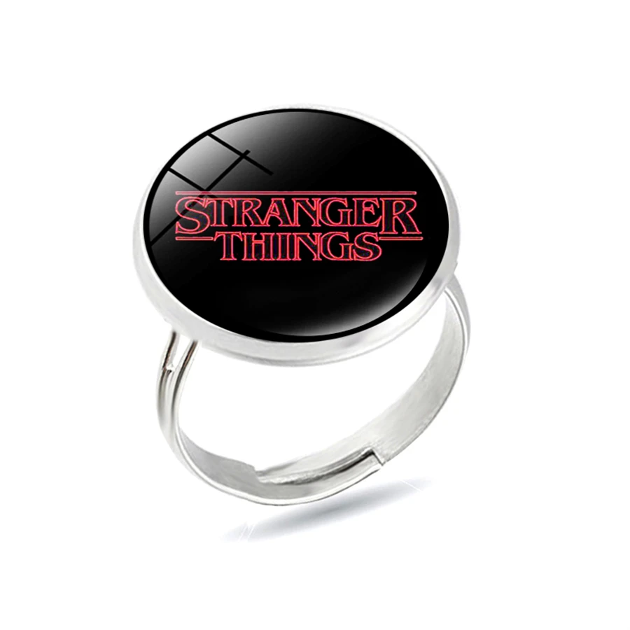 Dropshipping Stranger Things Ring Novelty Cool Rings Handmade Art Picture Fashion Jewelry Gift Anillos | Украшения и аксессуары