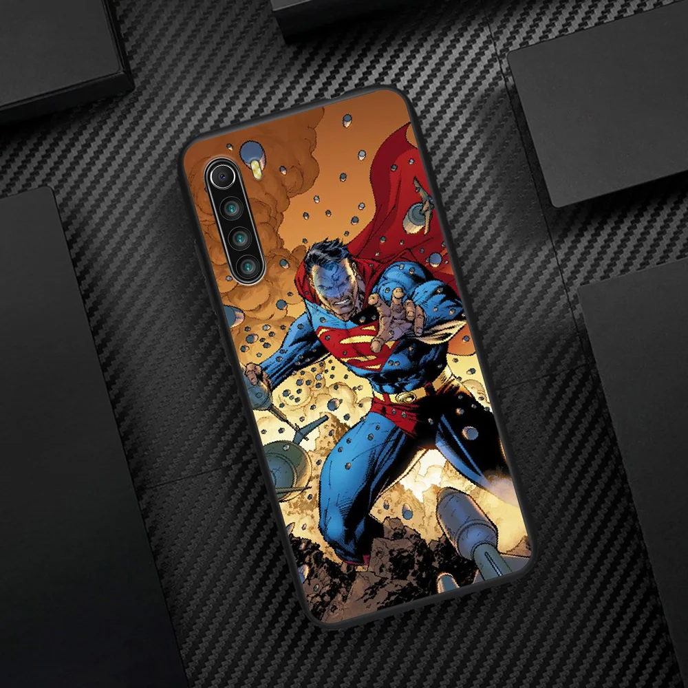 

Super Hero Supermans Phone Case Cover Hull For XIAOMI Redmi 7 7A 8 8A 9 9C Note 6 7 8 9 9S K20 Pro K30 black Funda Soft Coque