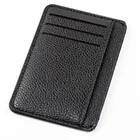 Модный мужской бумажник с отделением для карт из прочной искусственной кожи с 6 слотами для карт, ультратонкий бумажник с узором Личи, 8.3x11.8x0.5CM держатель leatherman p4