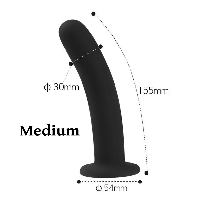 Фаллоимитатор на присоске 3 размера фаллоимитатор бондаж мягкий страпон-пенис