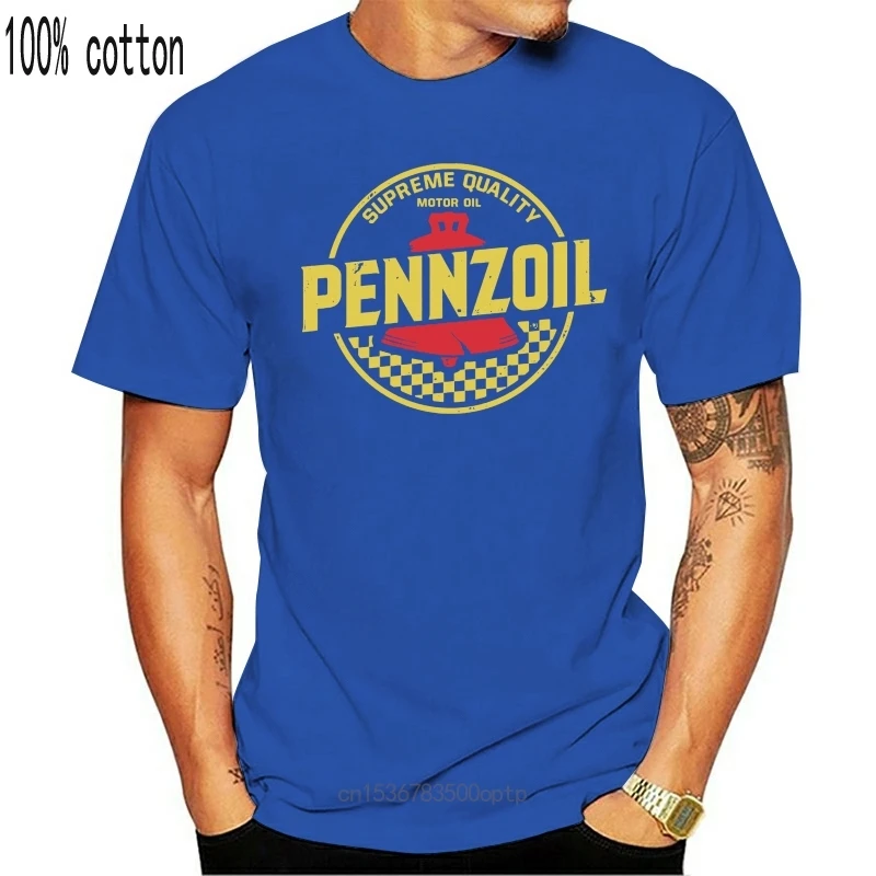 

New Distressed Pennzoil T-shirt - Pennzoil Motor Oil Logo Shirt Fashion 2021 Top Tees Tshirts