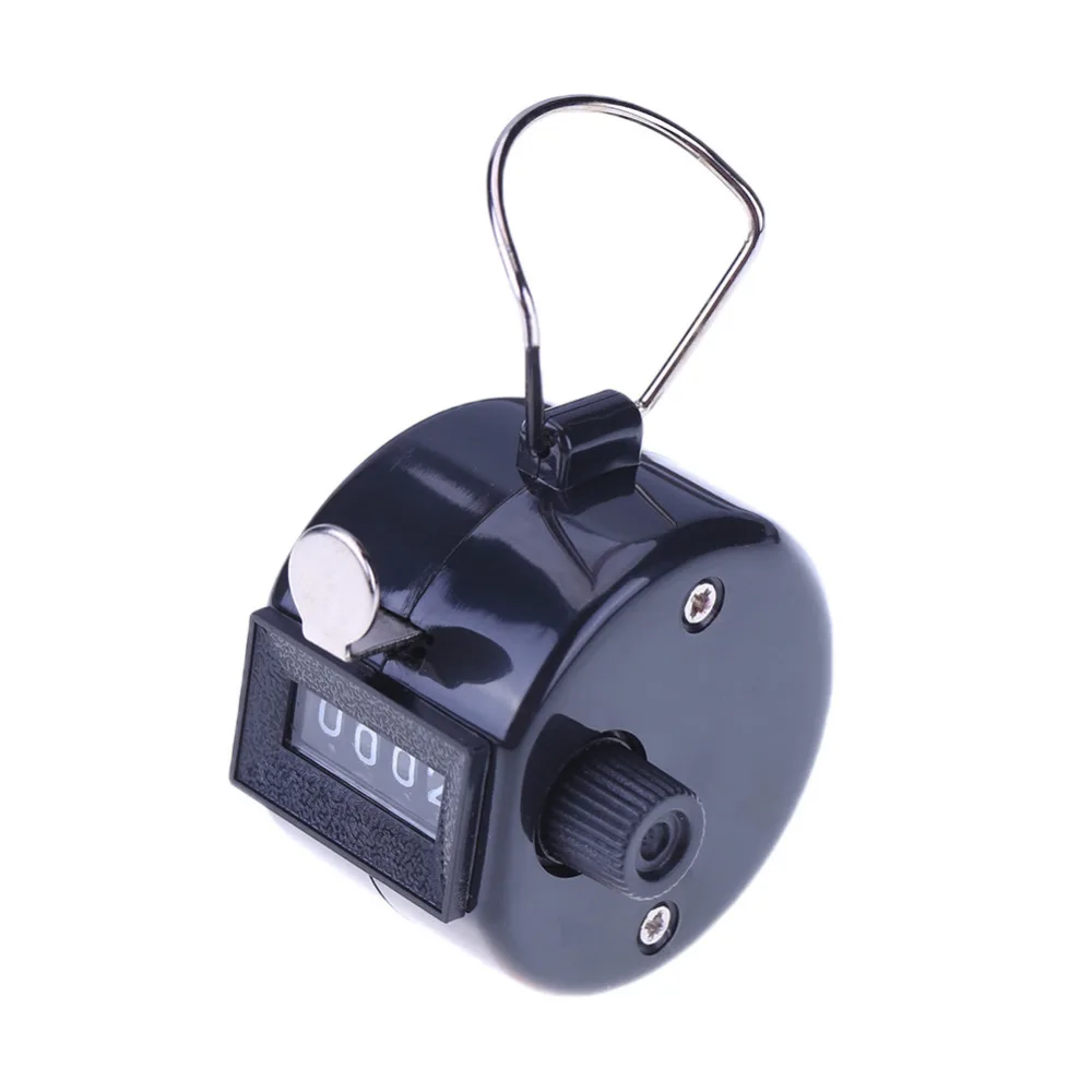 

4 Digit Number Mini Hand Held Tally Counter Digital Golf Clicker Manual Training Counting Max. 9999 Counter