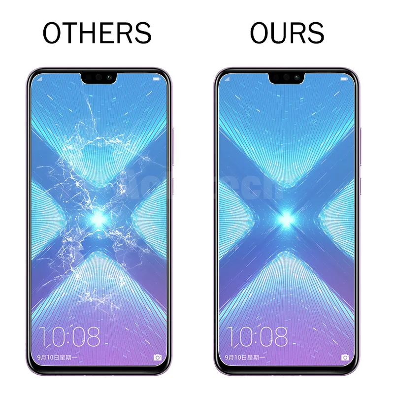 2Pcs/lot Full Tempered Glass For Huawei P30 Lite Screen Protector P20 Pro P10 Honor 8 9 10 8X | Мобильные телефоны и