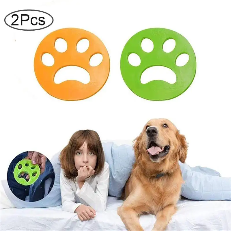 

2Pcs Silicone Adhesive Pet Fur Washing Wool Catcher Remover Hair Catcher Laundry Tools Washing Machine Cleaning Accessories