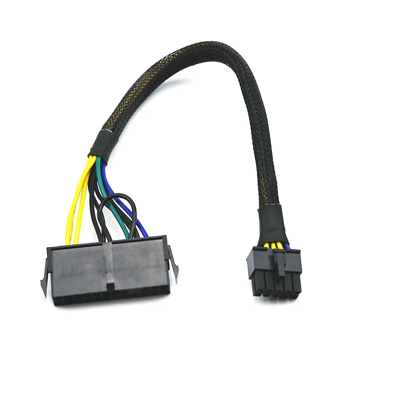 30 см ПК ATX 24 контактный к 10 кабель питания 18AWG провод для материнской платы