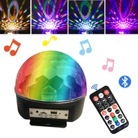 bluetooth mp3 led disco light ball party light rotating stage lamp dj projector laser music play sound lights disco lamp party
