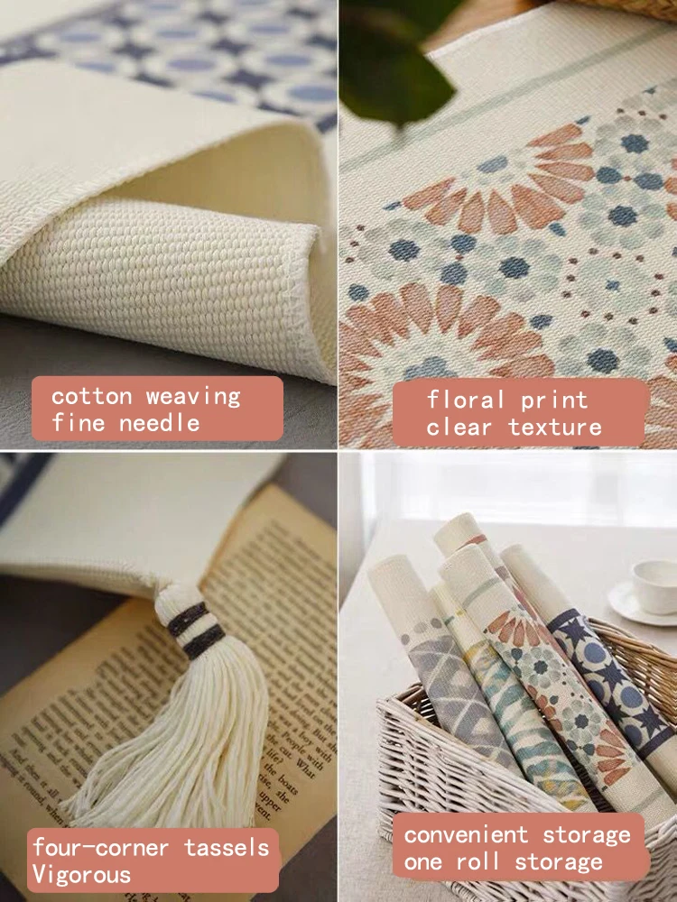 1 шт. льняная хлопковая скатерть с кисточкой чайный столик для обуви чехол шкафа