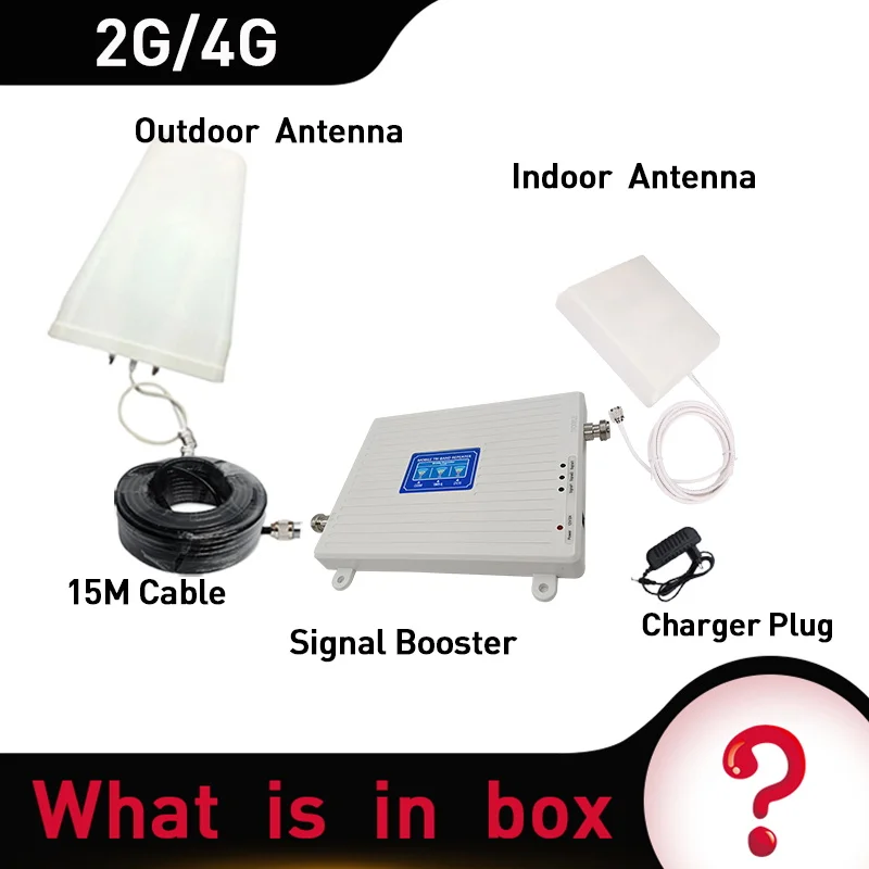 900/1800 МГц GSM DCS FDD LTE 2G 3G 4G трехдиапазонный ретранслятор сигнала усиление 70 дБ