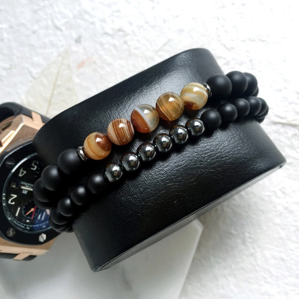 Hematite Magnetic Beads Power Bracelets for Women Men Couple Magnetite Balance Bracelet friendship chakra Jewelry him her | Украшения и