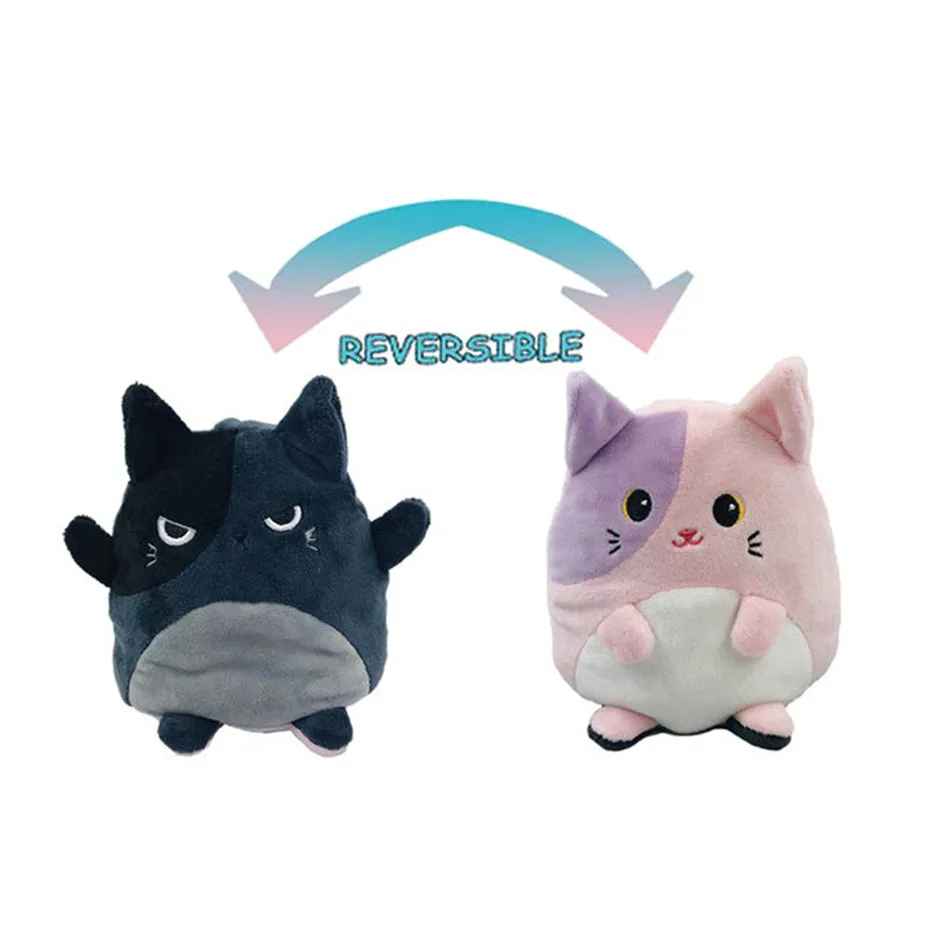

Funny Peluche Reversible Cat Gato Kids Plushie Plush Animals Unicorn Double-Sided Flip Doll Cute For Peluches Pulpos Plush Toys