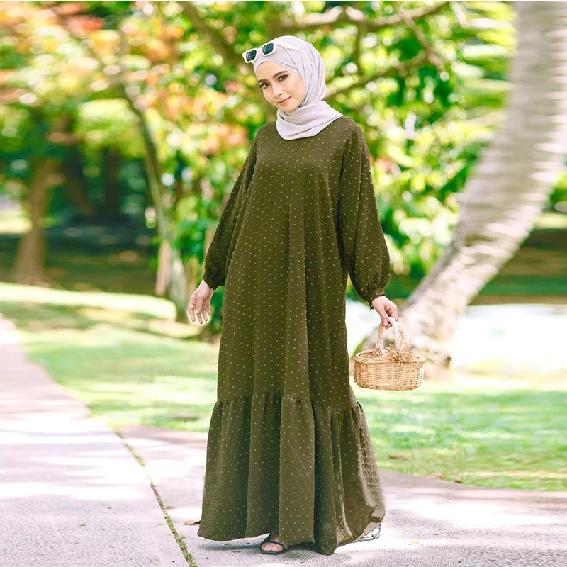 Длинное платье Дубай, арабское мусульманское женское платье, абайя, длинное платье большого размера, Халяль Рамадан, длинное платье, женско... eleh длинное платье