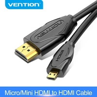 vention mini hdmi cable 4k30hz micro mini hdmi male to male cable for hdtv camera laptop projector display micro hdmi 1 4 cable