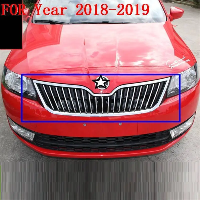 Авто Модифицированная хромированная автоматическая решетка кузова багажника внешняя лиха молдинги аксессуары Чехлы для отделки деталей 18 19 для Skoda Rapid