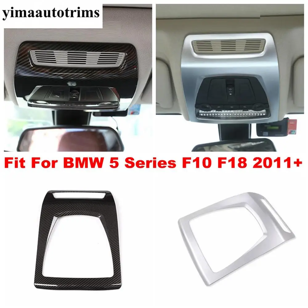 

Roof Reading Lights Lamps Cover Trim Carbon Fiber Look / Matte Interior Kit For BMW X3 F25 X4 F26 / 5 Series F10 F18 2012 - 2017