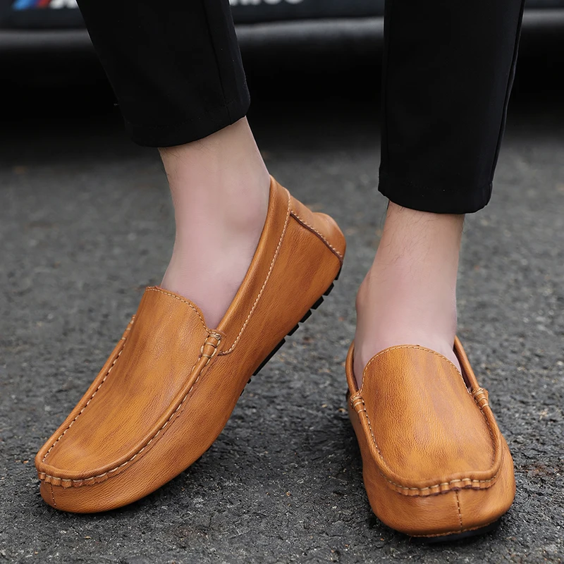 

2020leisure Men's de flat sport shoe sapato leather for causal sale fashion para shoes men's zapatos man breathable mens