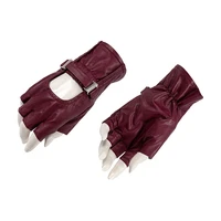 halloween civil war wanda gloves cosplay scarlet witch costume adult women half fingers gloves