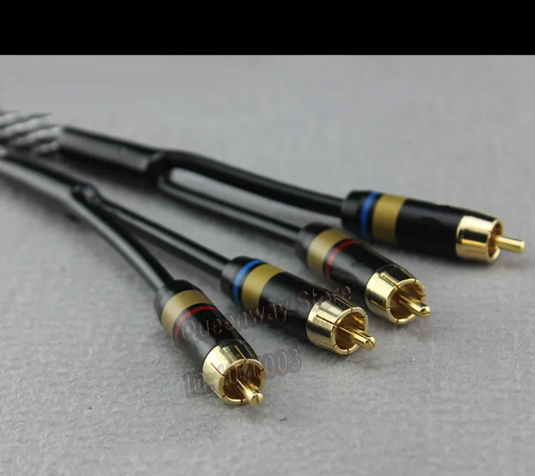 Кабель аудиосигнала double lotus 2-2 hi-Fi кабель RCA hi-end из чистой меди с одним кристаллом