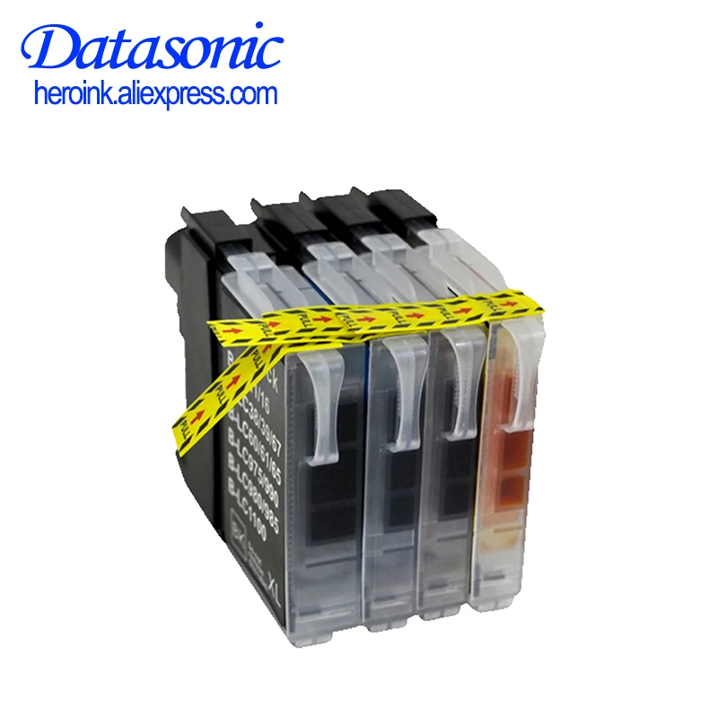 

Datasonic Compatible ink cartridge for brother DCP- J140W/145C/165C/185C/195C/197C for LC38/LC11/LC61/LC63/LC65/LC67/LC980/LC110