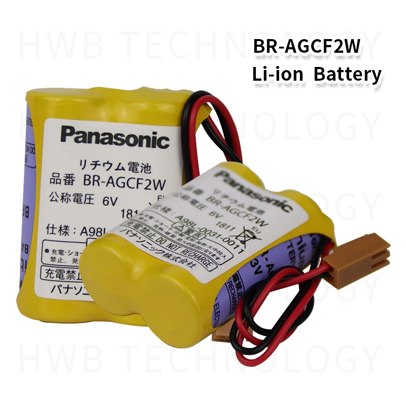 2 шт./лот push Out 100% оригинальный новый аккумулятор для Panasonic BR-AGCF2W с вилкой 6В PLC FANUC