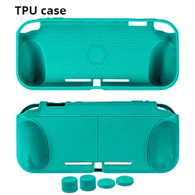 0141Turquoise Мягкий ТПУ чехол CHINFAI для shand Switch Lite эргономичный Нескользящий Резиновый защитный чехол-подставка для NS Switch Lite мини-консоль - Цвет: 0141Turquoise